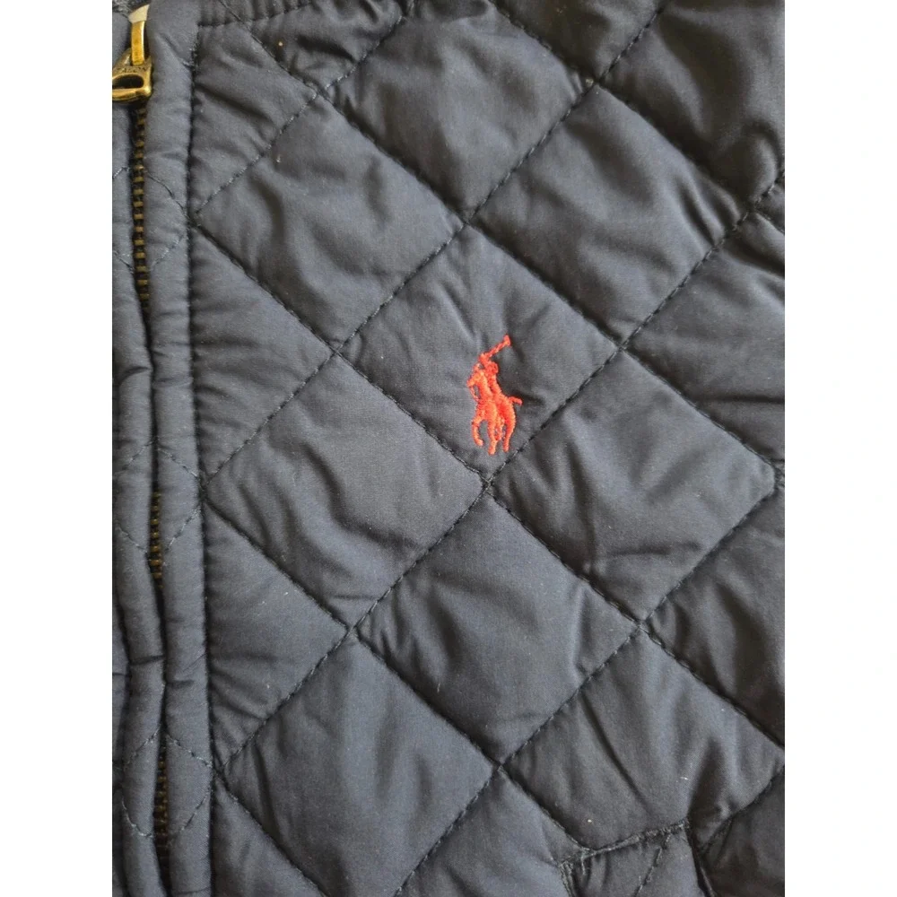Polo Ralph Lauren Quilted Navy Blue Full Zip Jacket Coat Baby Boys 9m